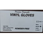 Γάντια Βινυλίου ΔΙΑΦΑΝΑ χωρίς Πούδρα