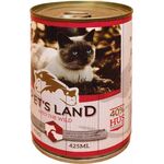 ΚΟΝΣΕΡΒΑ ΓΑΤΑΣ ΜΟΣΧΑΡΙ-ΑΡΝΙ PET'S LAND CAT BEEF - LAMP 4
