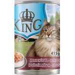 ΚΟΝΣΕΡΒΑ ΓΙΑ ΓΑΤΕΣ ΜΕ ΜΟΣΧΑΡΙ  KING CAT BEEF 415gr