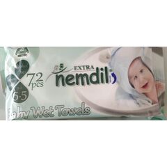 Μωρομάντηλα 72τμχ ALOE VERA