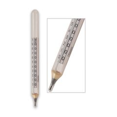 Θερμόμετρο χημικό πλωτό Υδραργύρου 0+100�