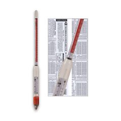 Αλκοολόμετρο 0-100% με θερμόμετρο