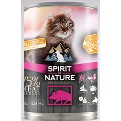 ΚΟΝΣΕΡΒΑ ΓΑΤΑΣ ΑΓΡ/ΝΟ SPIRIT OF NATURE CAT WILD BOAR 415gr