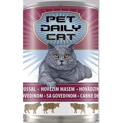 ΚΟΝΣΕΡΒΑ ΓΙΑ ΓΑΤΕΣ ΜΟΣΧΑΡΙ PET DAILY CAT BEEF 415gr