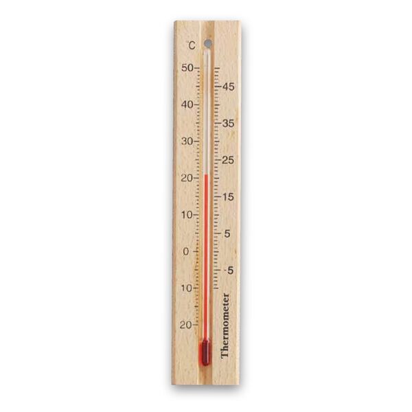 Θερμόμετρο τοίχου ξύλινο -20+50°C 18,5cm