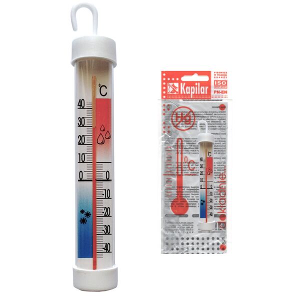 Θερμόμετρο ψυγείου, κάθετη στήλη, γυάλι