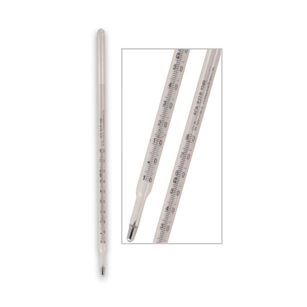 Θερμόμετρο χημικό Υδραργύρου -10+80°C