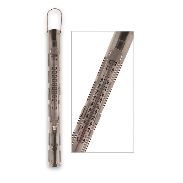 Θερμόμετρο βρασμού γάλακτος σε ανοξείδ