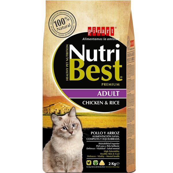ΚΡΟΚΕΤΑ ΓΑΤΑΣ NUTRIBEST CHICKEN-RICE 4 KG