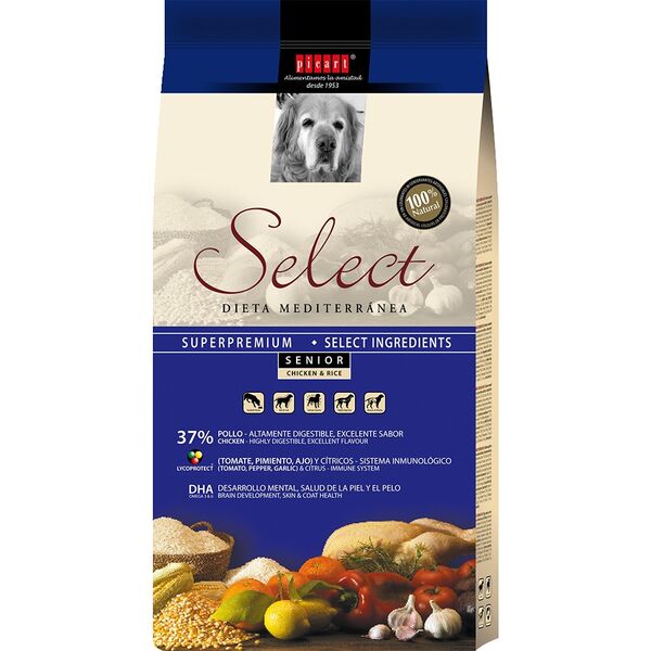 ΚΡΟΚΕΤΑ ΣΚΥΛΟΥ SELECT SENIOR CHICK&RICE 15 Kg
