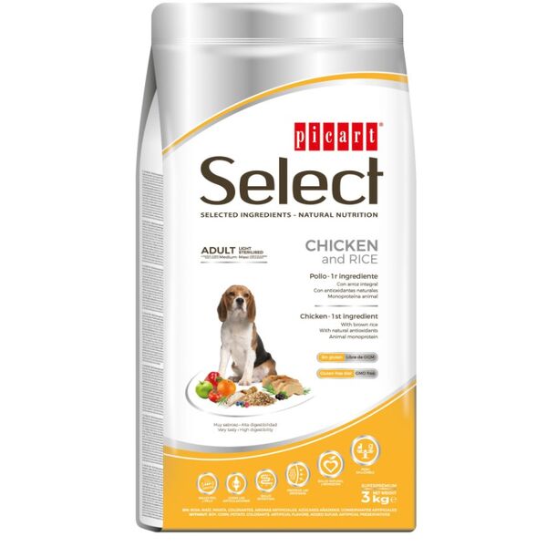 ΚΡΟΚΕΤΑ ΣΚΥΛΟΥ SELECT LIGHT-STERILISED 12KG