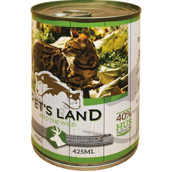 ΚΟΝΣΕΡΒΑ ΓΑΤΑΣ ΤΑΡΑΝΔΟΣ PET'S LAND CAT GAME 415gr